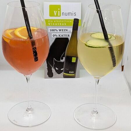 zwei Gläser gefüllt mit alkoholfreien Getränken